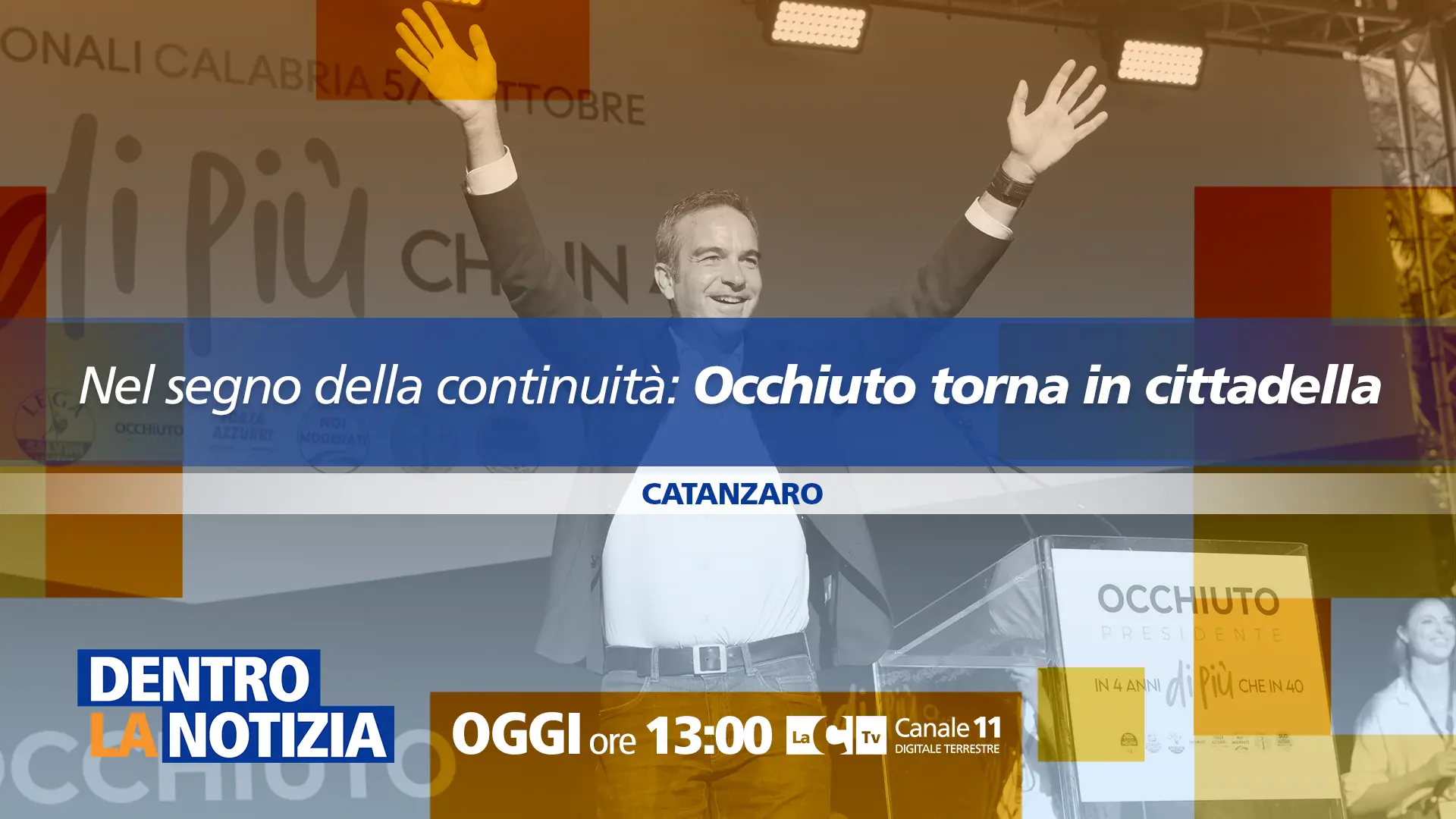 Occhiuto rieletto, oggi il reinsediamento alla Cittadella: a Dentro la Notizia ospite Gianluca Gallo\n