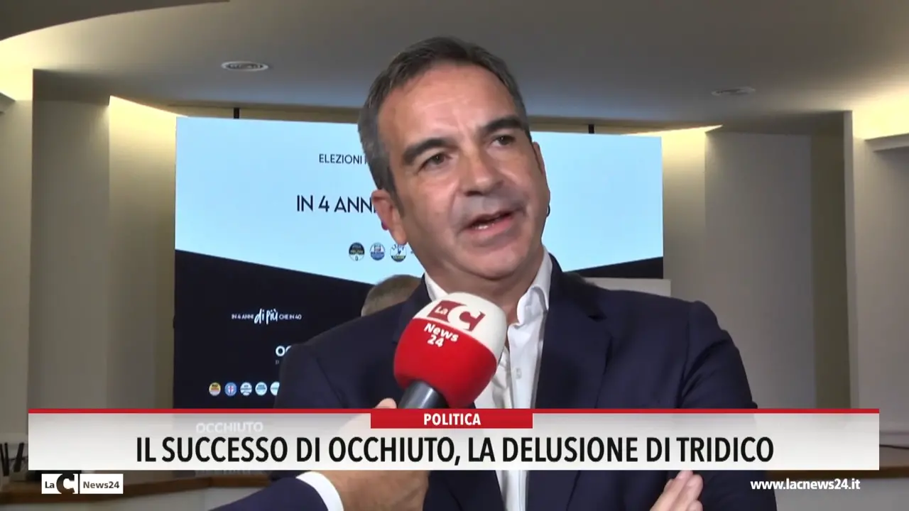 Il successo di Occhiuto, la delusione di Tridico
