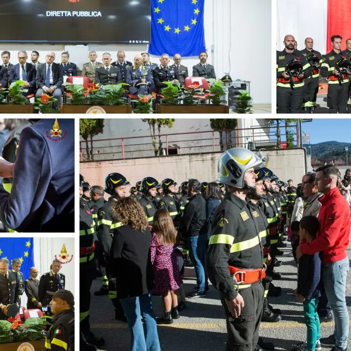 Lamezia, giurano 28 vigili del fuoco del centesimo corso di formazione. Evento parallelo a Roma per altre 722 unità\n
