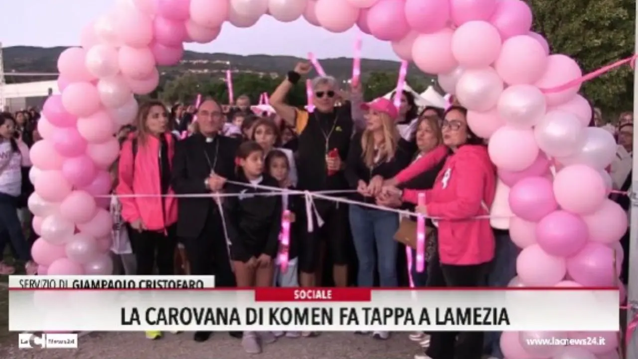 La carovana di Komen fa tappa a Lamezia
