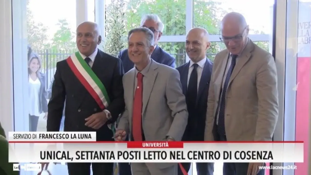 Unical, settanta posti letto nel centro di Cosenza