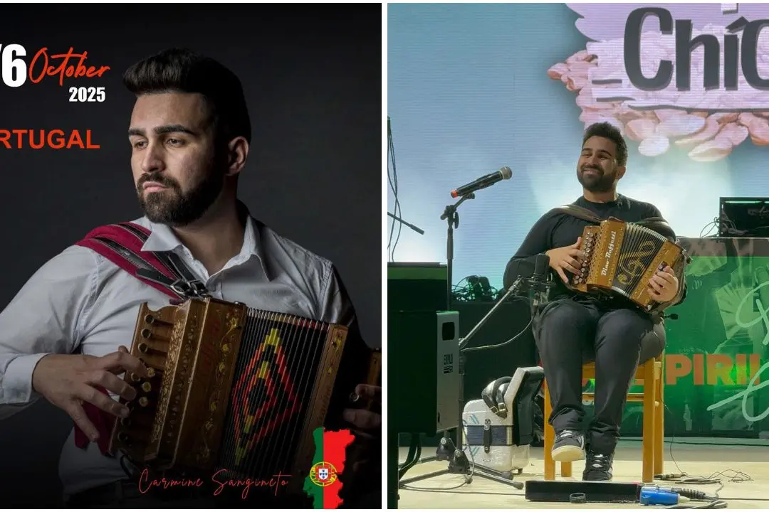Carmine Sangineto incanta il Portogallo con la sua fisarmonica: «Qui la musica unisce le persone»\n