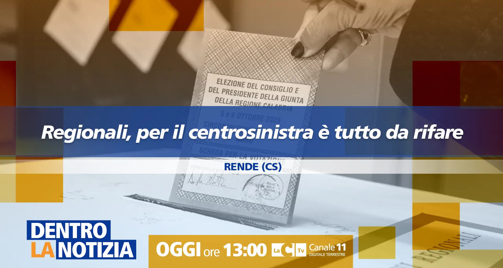 Regionali Calabria, a Dentro la Notizia l’analisi del voto con Enza Bruno Bossio: appuntamento alle 13 su LaC