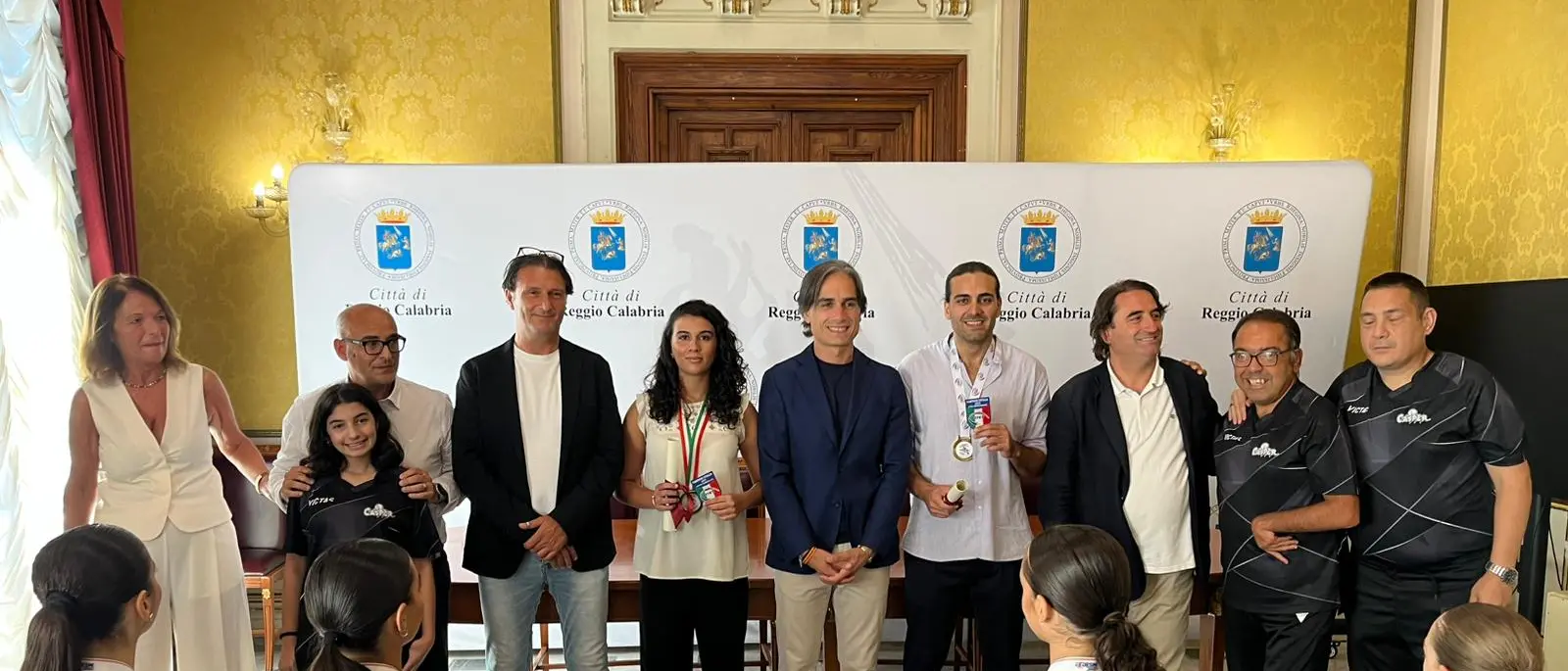 A Palazzo San Giorgio il premio ai giovani talenti: «Lo sport è crescita, sacrificio e passione per la nostra città»