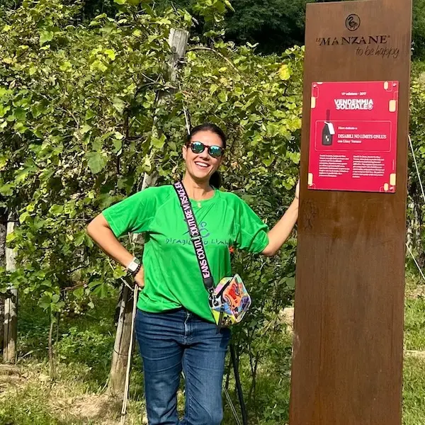 Alle Manzane un filare per Disabili No Limits. Giusy Versace: «Brindiamo ogni giorno alla vita»