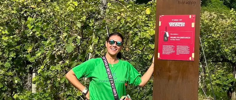 Alle Manzane un filare per Disabili No Limits. Giusy Versace: «Brindiamo ogni giorno alla vita»