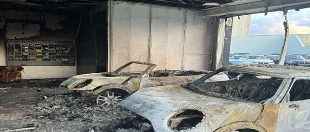 Incendio alla concessionaria “Calabria Motori”, due indagati: disposto incidente probatorio