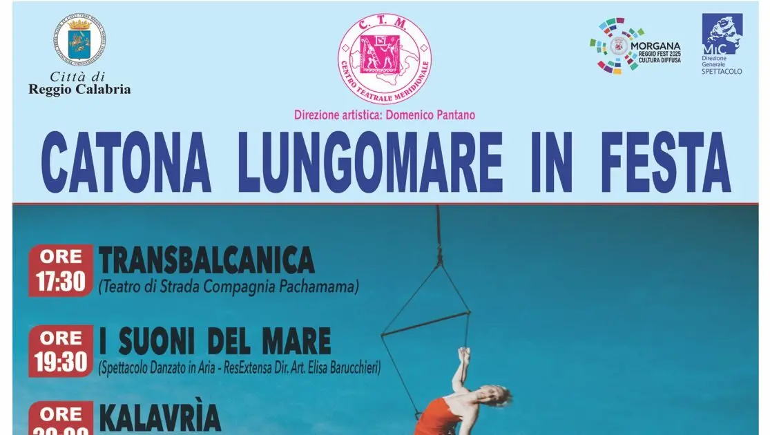 A Catona il 20 settembre “Lungomare in Festa”: una giornata di spettacoli, musica e cultura