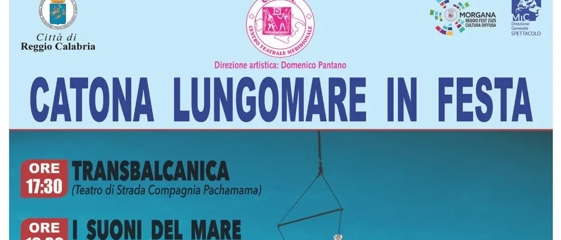 A Catona il 20 settembre “Lungomare in Festa”: una giornata di spettacoli, musica e cultura