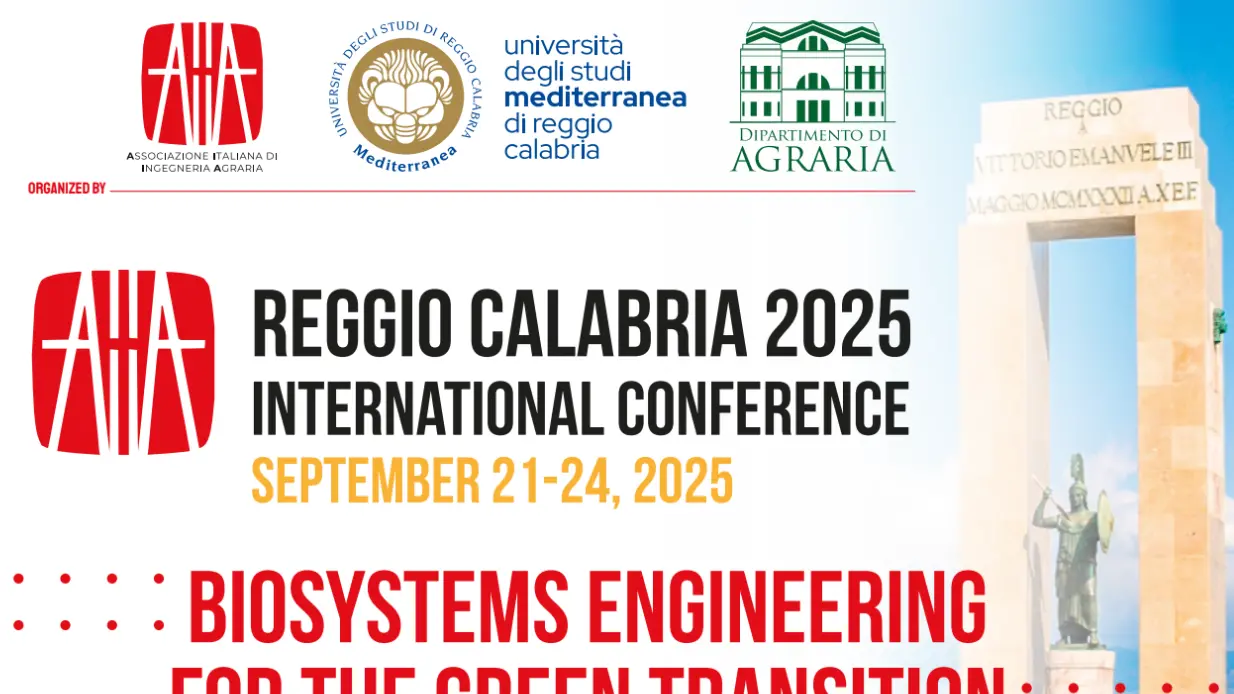 Reggio, conferenza internazionale dell’Associazione Italiana di Ingegneria presso il Dipartimento di Agraria