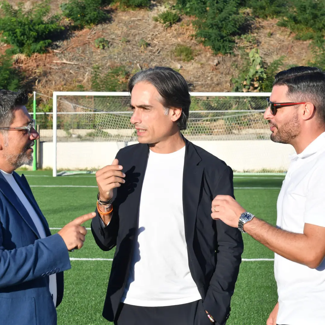 Sopralluogo del sindaco Falcomatà allo stadio di calcio di Catona