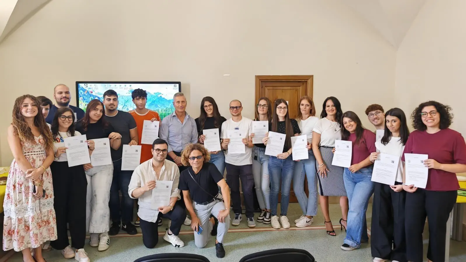 Taurianova, il sindaco Biasi saluta i volontari del Servizio Civile