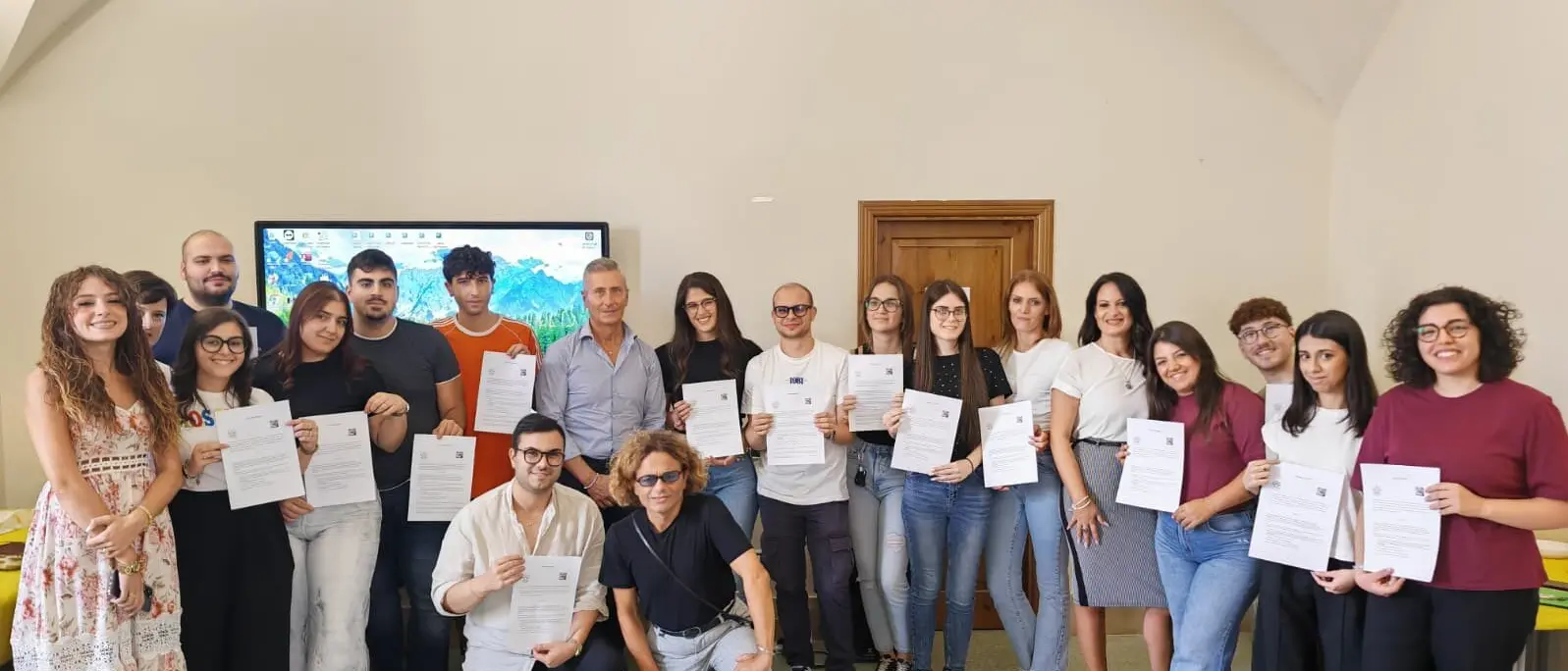 Taurianova, il sindaco Biasi saluta i volontari del Servizio Civile