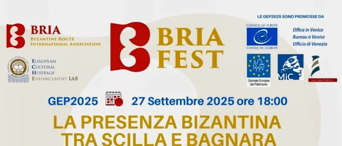 Gep 2025, Bria Fest, sabato l’incontro “La presenza bizantina tra Scilla e Bagnara”