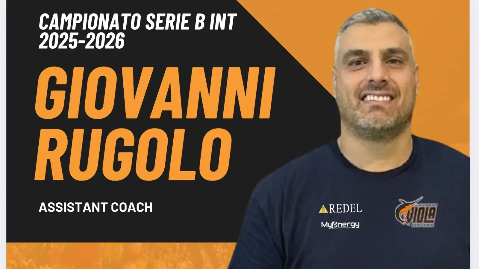 Reggio, Giovanni Rugolo entra nello staff tecnico della Redel Viola come assistant coach