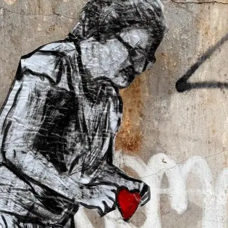 Un cuore per la Palestina, l’opera simbolica di Tania Azzar a Reggio - VIDEO
