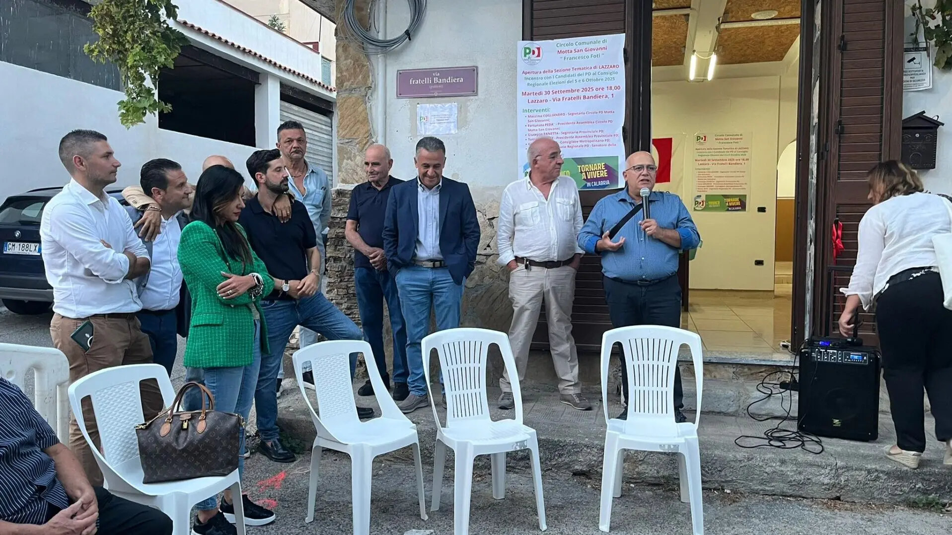 Inaugurato a Lazzaro il circolo tematico del Pd “Francesco Foti”