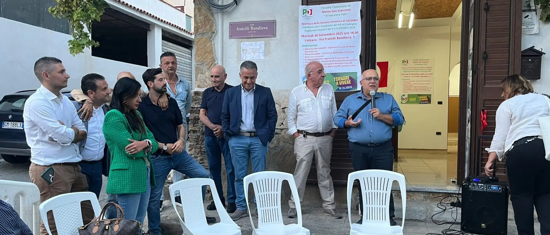 Inaugurato a Lazzaro il circolo tematico del Pd “Francesco Foti”