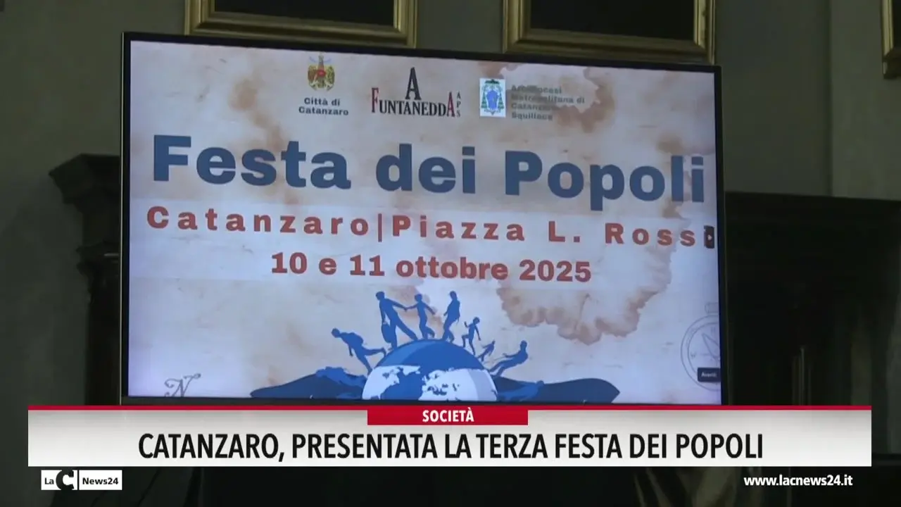 Catanzaro, presentata la terza Festa dei popoli