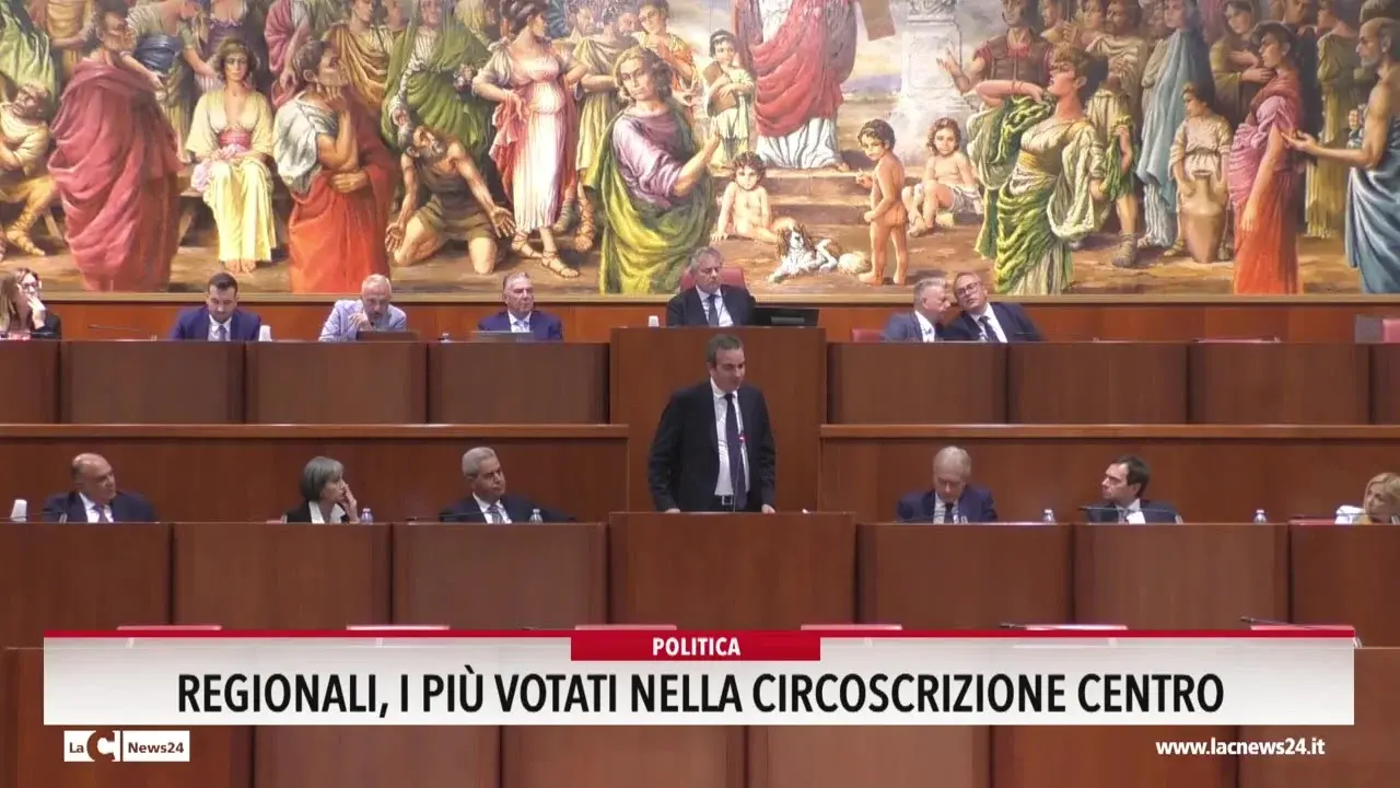Regionali, i più votati nella circoscrizione Centro