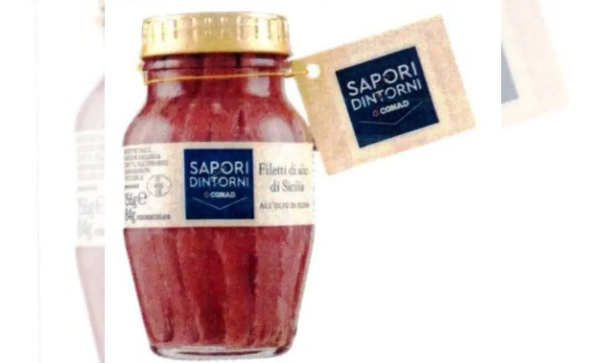 Conad richiama filetti di alici per eccesso di istamina\n