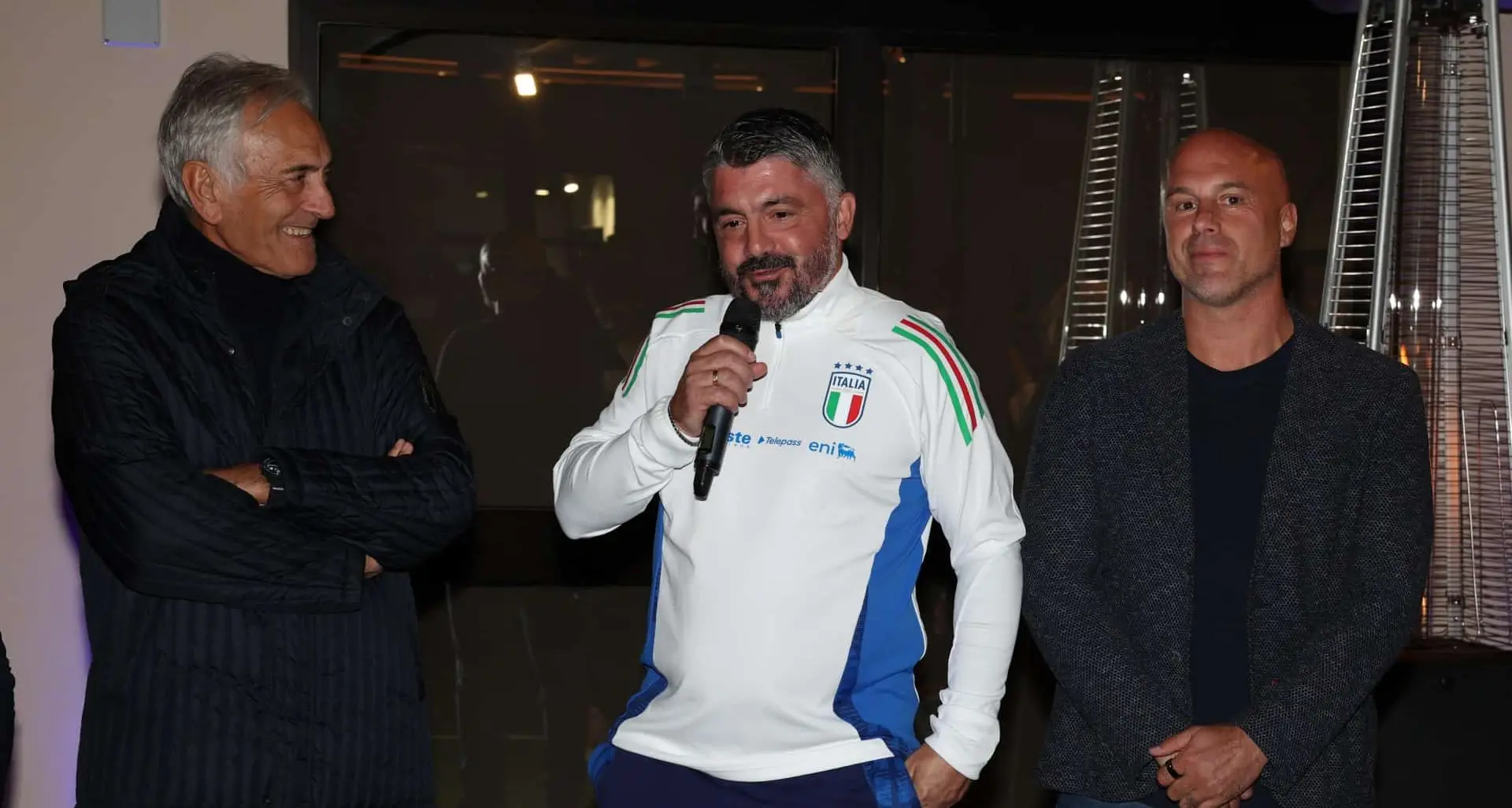 \u00A0Museo del Calcio, Gattuso promette: «Vi porterò le scarpette del Mondiale, vado in Calabria a prenderle»\u00A0\n