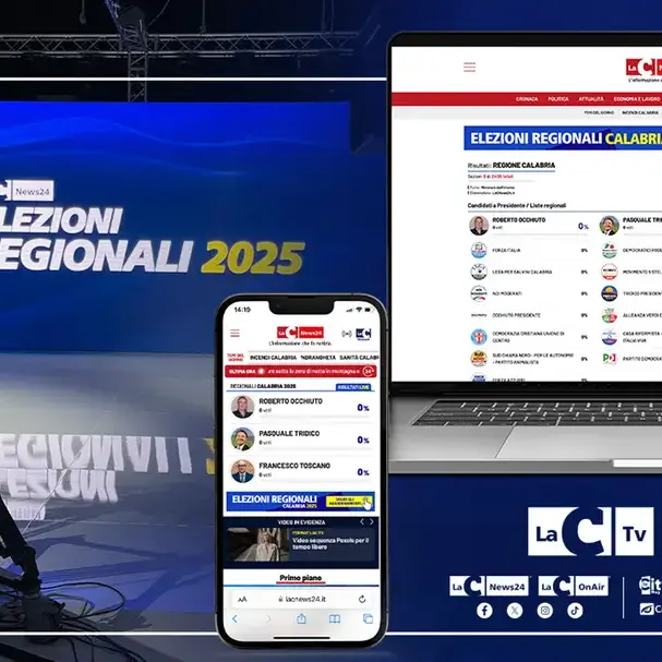 Regionali Calabria, network LaC in prima linea: lunedì speciale Tv e risultati live su web e social con una sezione dedicata