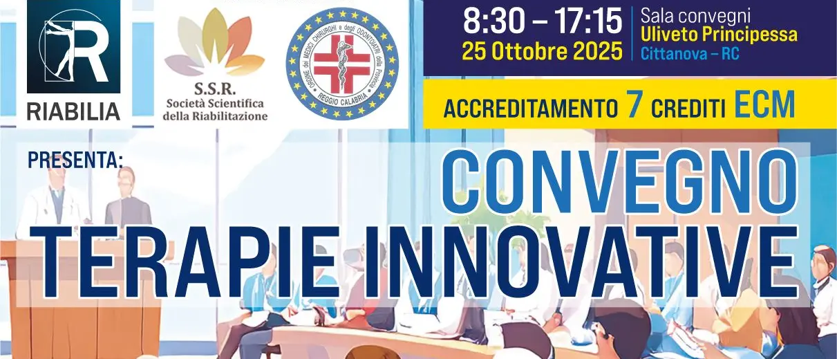 Riabilia investe nella sanità: il 25 ottobre a Cittanova il convegno “Terapie Innovative”