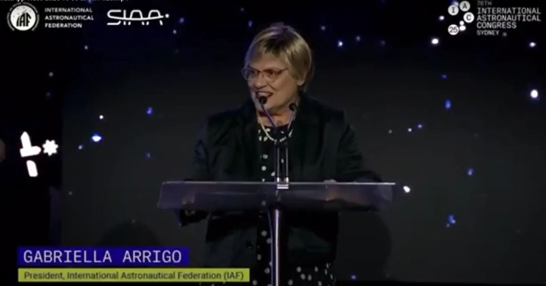 La reggina Gabriella Arrigo nuova presidente della Federazione Astronautica Internazionale