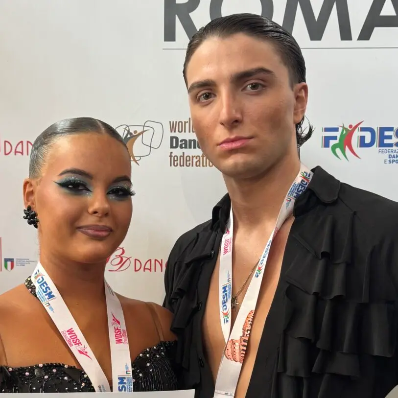 I ballerini reggini Amodeo e Campagner in finale agli Internazionali di Danza Sportiva al Foro Italico