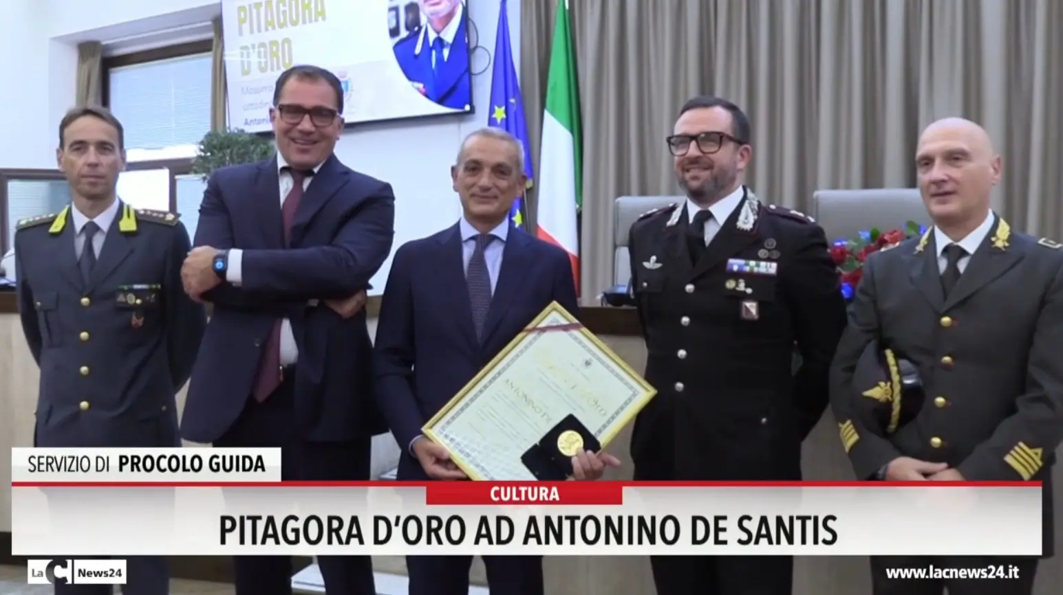 Crotone, Pitagora d'oro ad Antonino De Santis