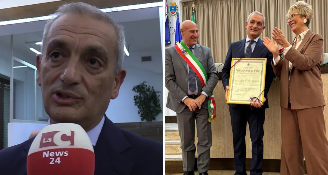 Crotone: il premio Pitagora d’oro al questore Antonio De Santis, volto «nobile e silenzioso dello Stato»