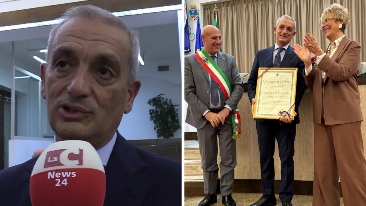 Crotone: il premio Pitagora d’oro al questore Antonio De Santis, volto «nobile e silenzioso dello Stato»