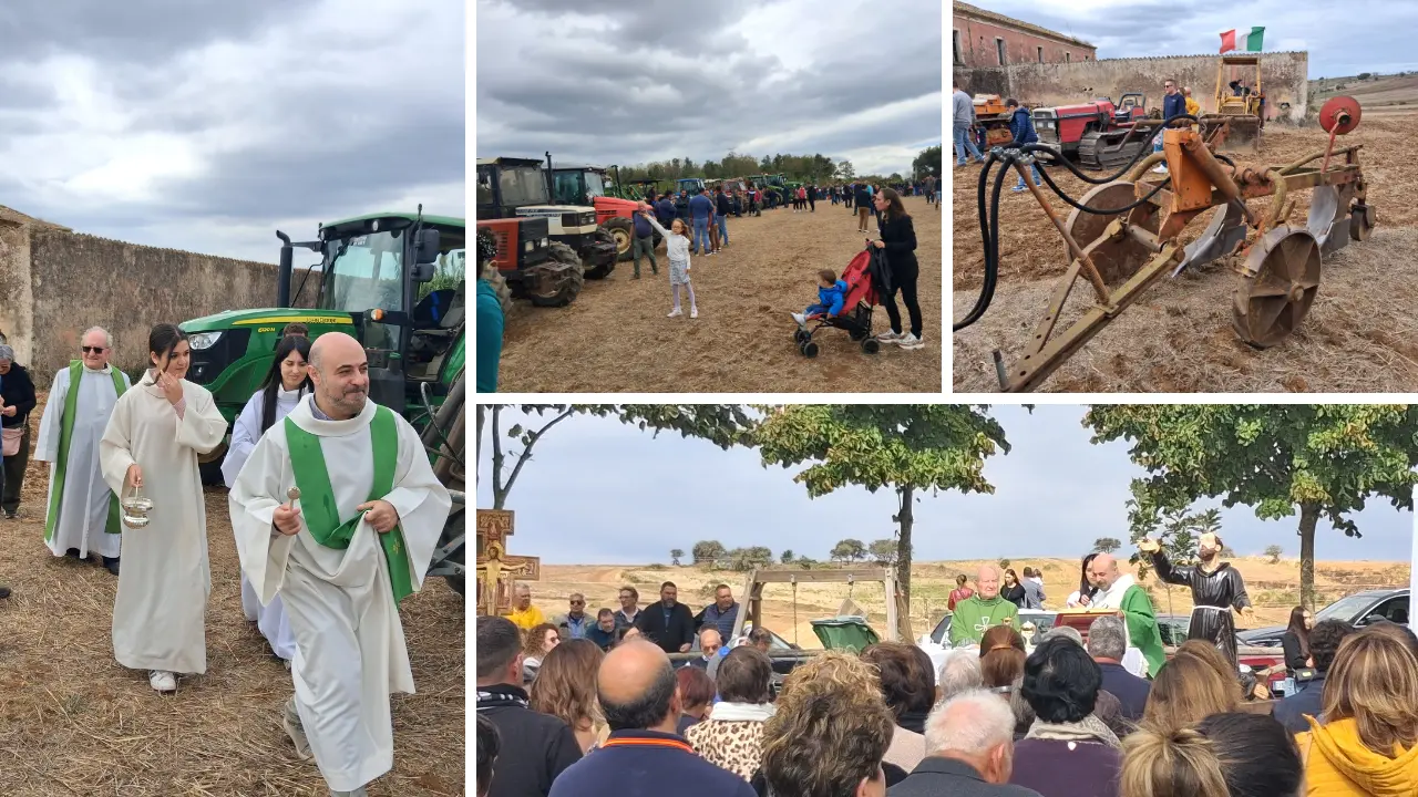 Giornata dell’aratura nella Piana degli Scrisi con il tradizionale corteo di trattori e il ricordo di chi è morto nei campi