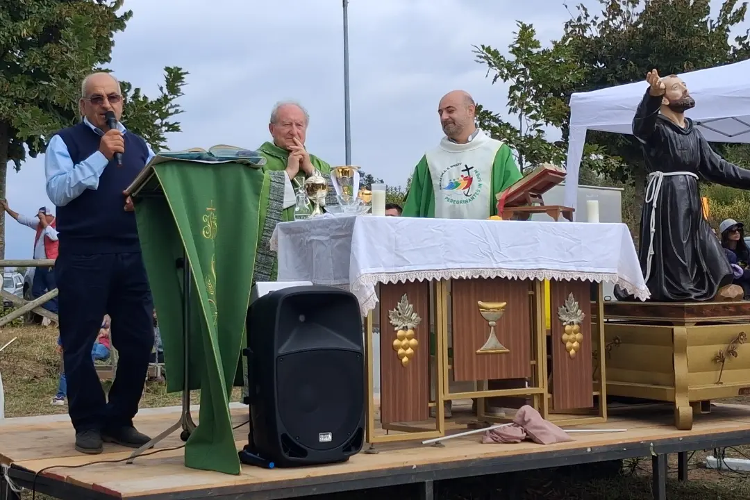Vincenzo Griffo, mons. Giuseppe Fiorillo e don Bernardino Comerci