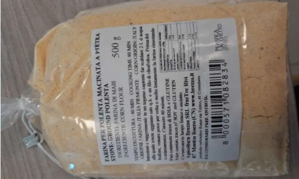 Polenta macinata a pietra richiamata per fumonisine oltre i limiti di legge\n