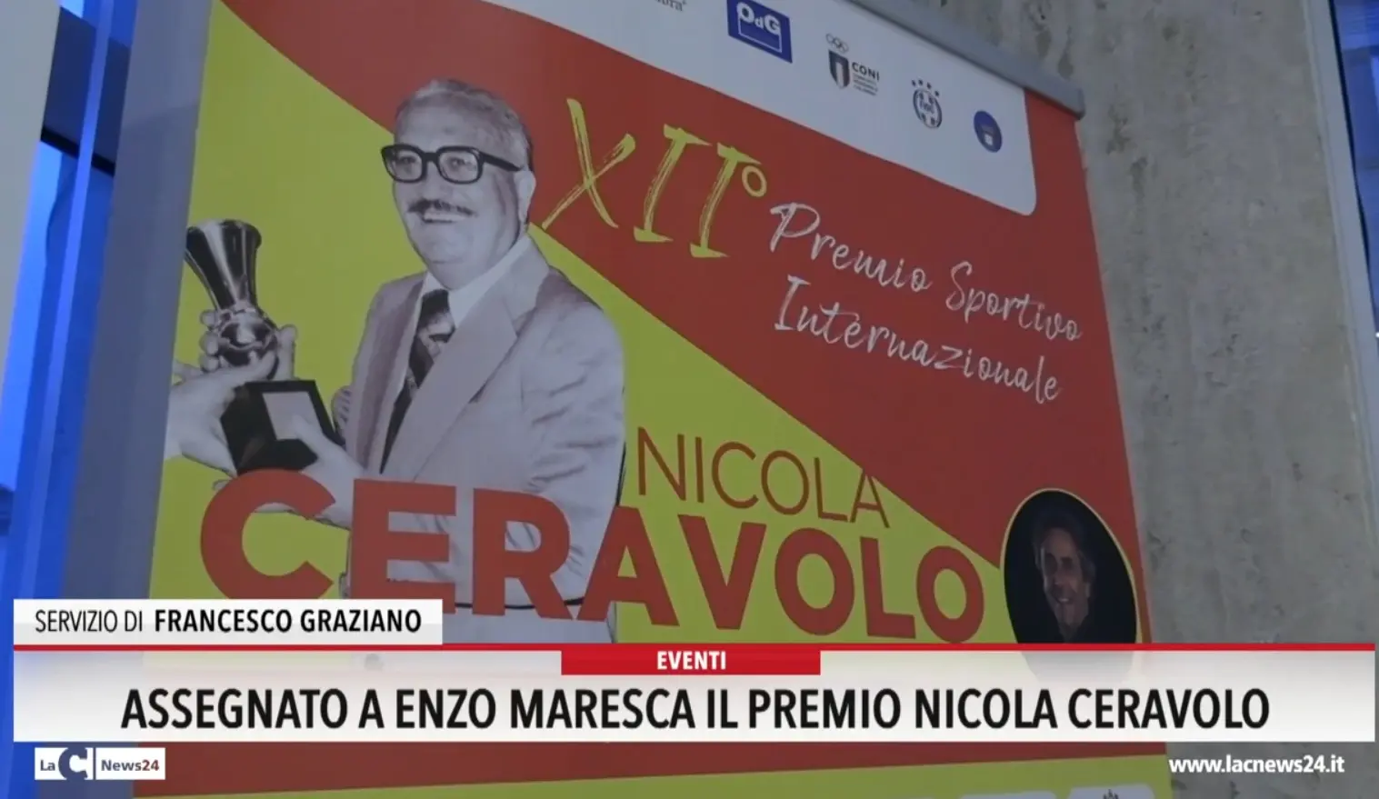 Assegnato a Enzo Maresca il premio Nicola Ceravolo