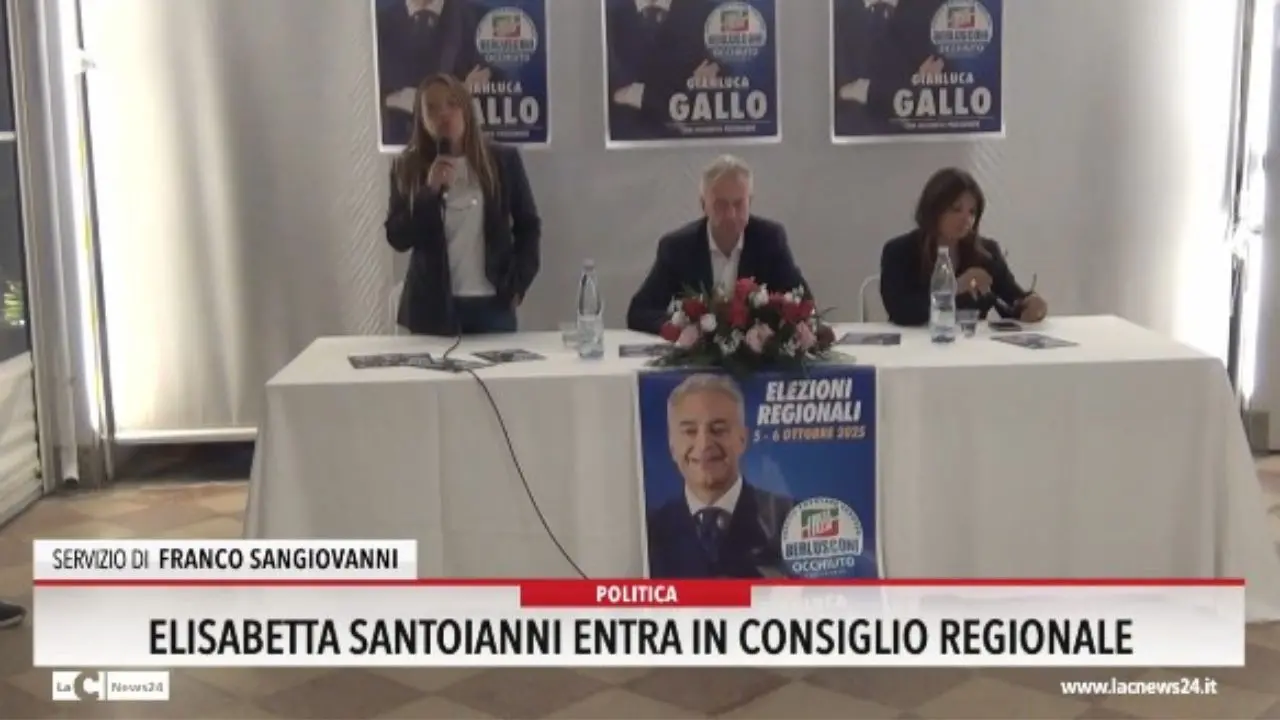 Elisabetta Santoianni entra in Consiglio regionale