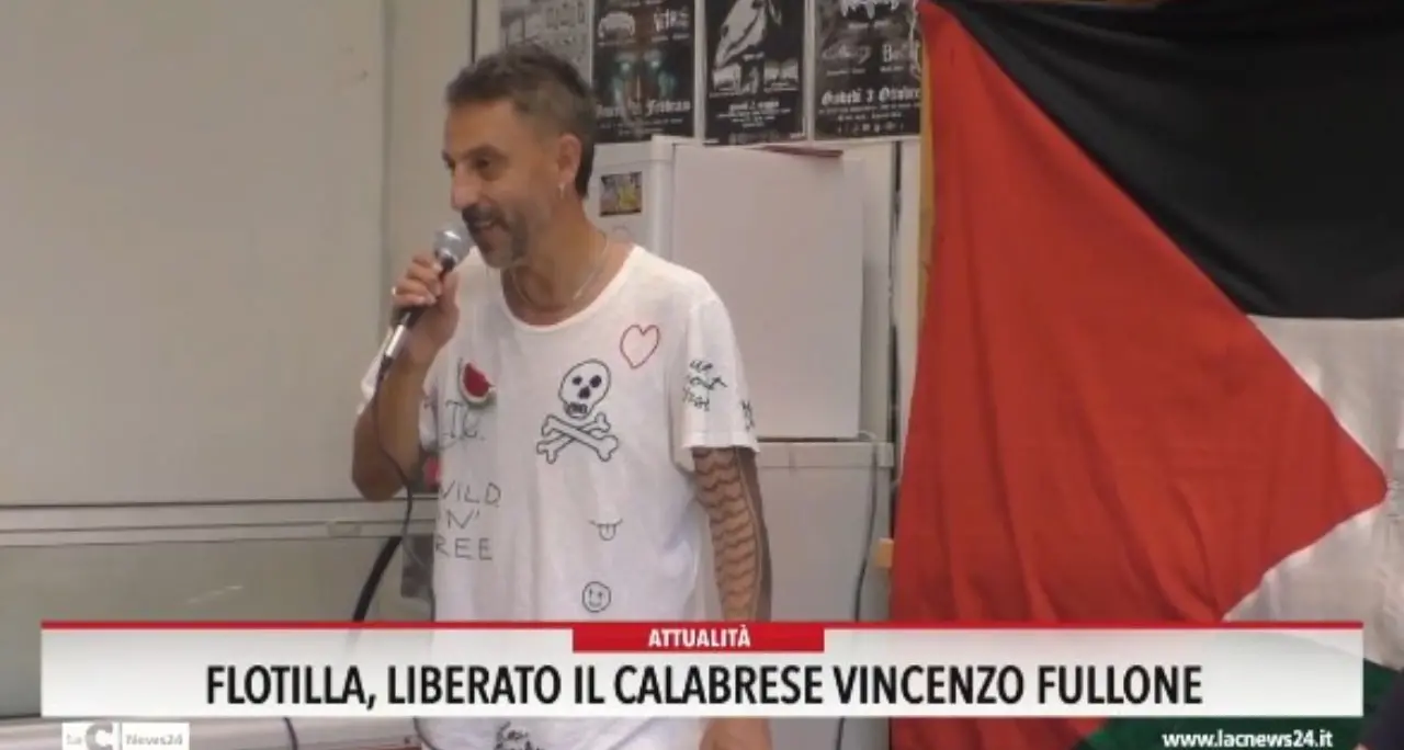 Flotilla, liberato il calabrese Vincenzo Fullone