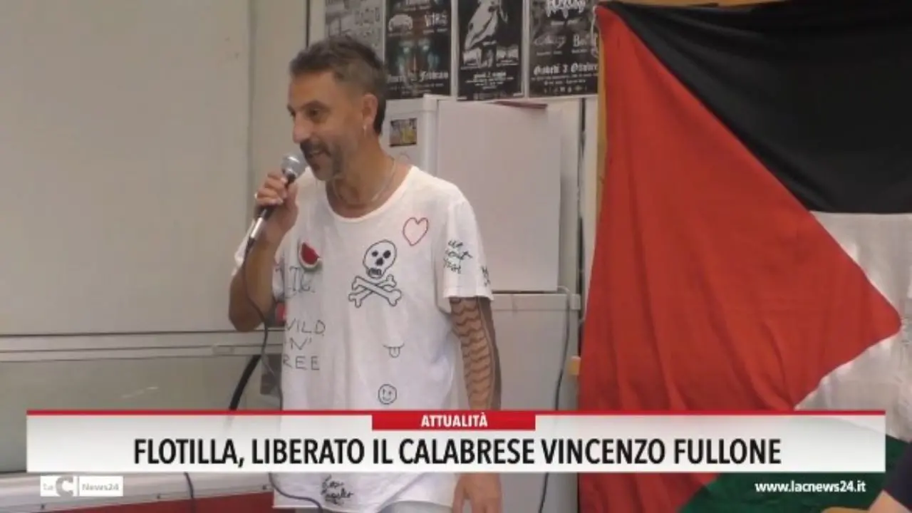 Flotilla, liberato il calabrese Vincenzo Fullone