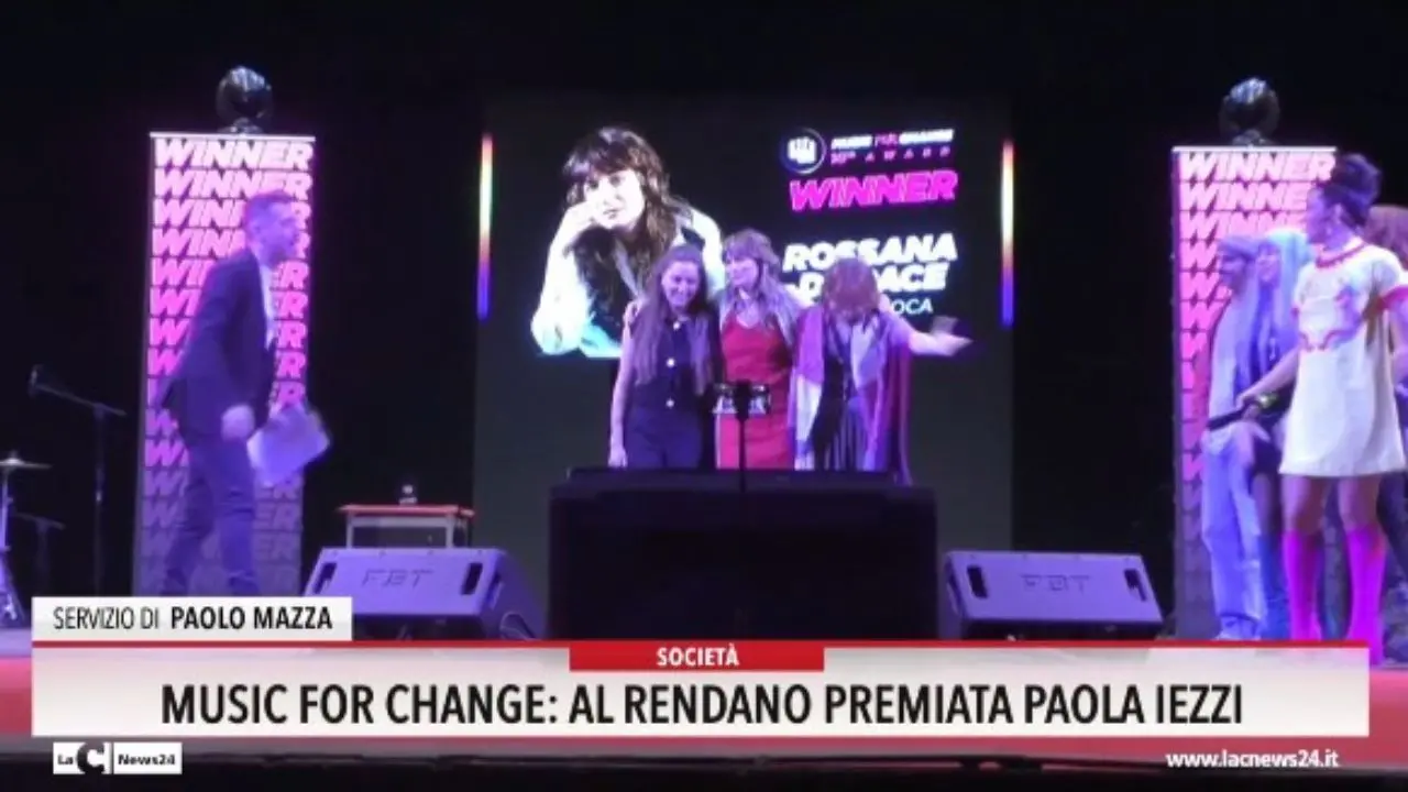 Music for change: al Rendano premiata Paola Iezzi
