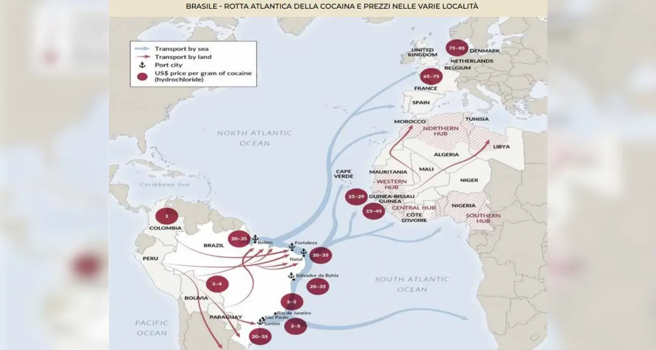 La nuova “via africana” della cocaina: la ’ndrangheta perde il monopolio ma resta\u00A0garante del traffico verso l’Europa\n