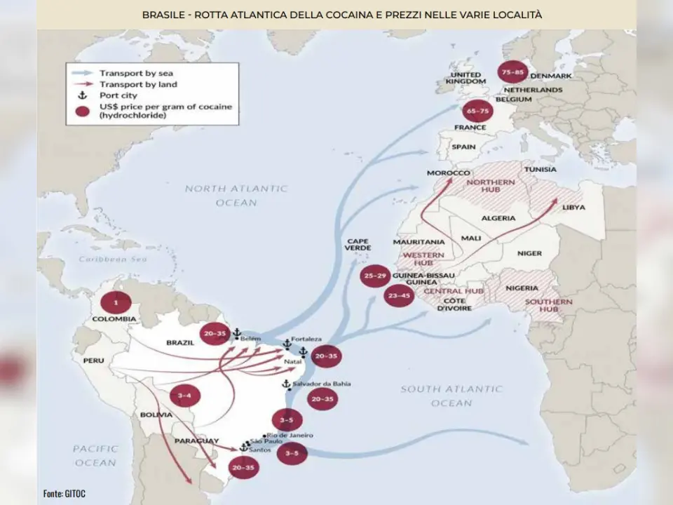 La nuova “via africana” della cocaina: la ’ndrangheta perde il monopolio ma resta garante del traffico verso l’Europa