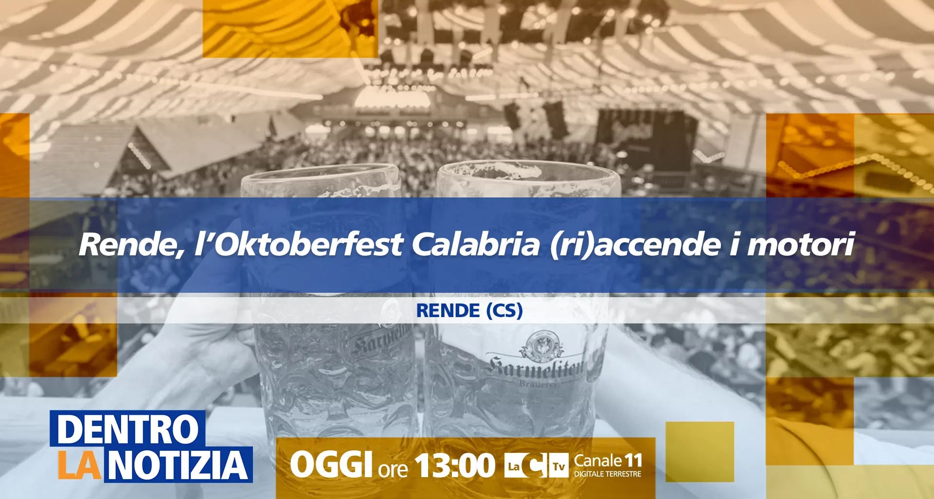 Torna l’Oktoberfest Calabria: a Dentro la Notizia tutte le novità di uno degli eventi più attesi dell’autunno\n