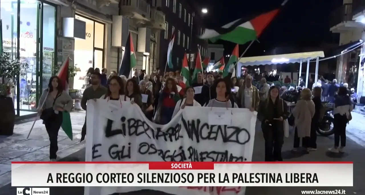 A Reggio corteo silenzioso per la Palestina libera