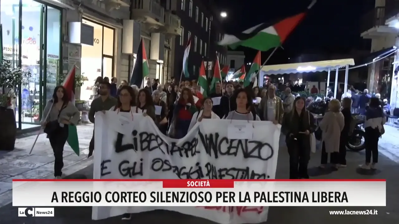 A Reggio corteo silenzioso per la Palestina libera