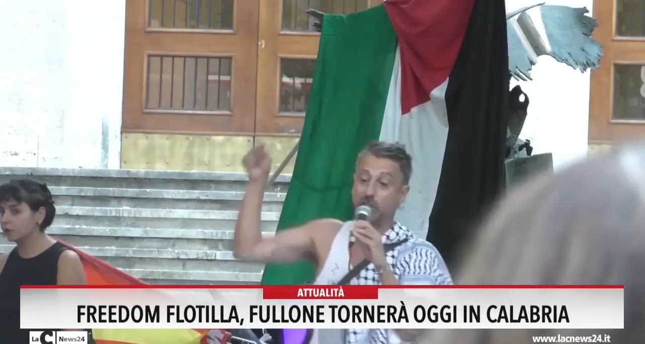 Freedom Flotilla, Fullone tornerà oggi in Calabria