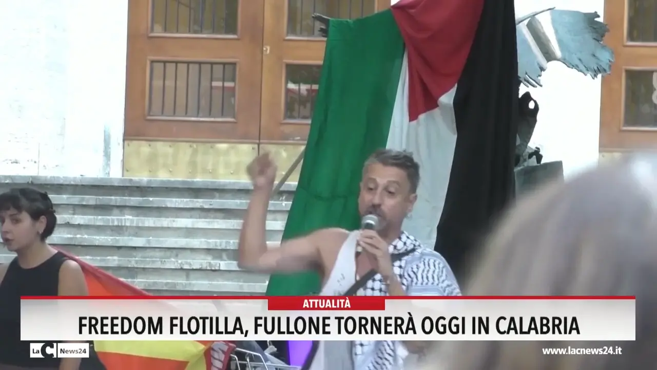 Freedom Flotilla, Fullone tornerà oggi in Calabria