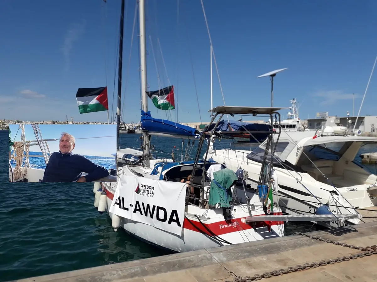 Flotilla, il ritorno a Reggio dell’attivista Nando Primerano: «In mare e da terra la mobilitazione per la Palestina libera non si fermerà»