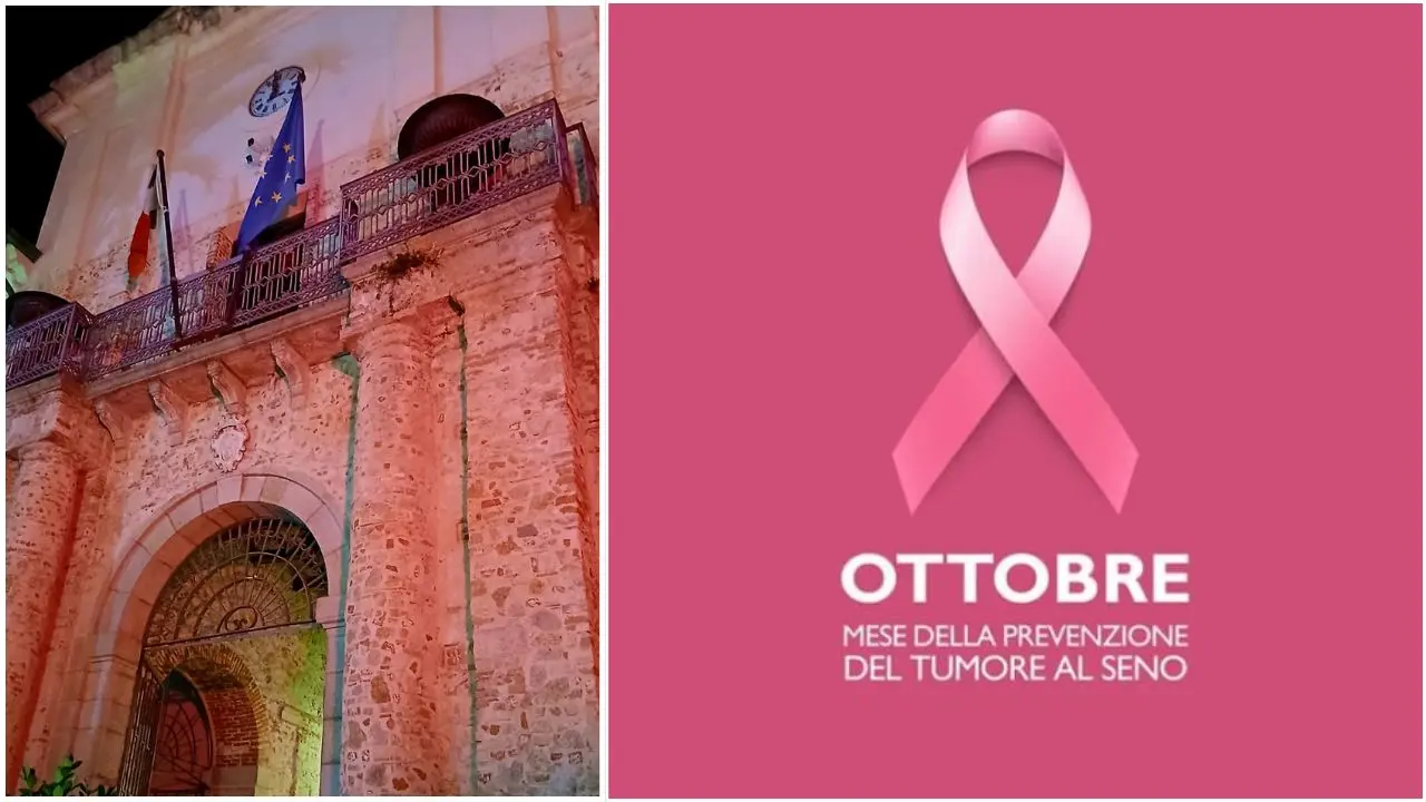 Prevenzione del tumore al seno, anche il Comune di Soriano Calabro si tinge di rosa\n